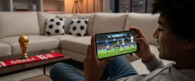 Assista grátis aos jogos da Copa no celular