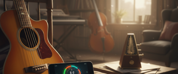 Afine grátis seu violão ou guitarra usando o celular
